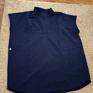 FIGS Rafaela navy blue scrub top XXS